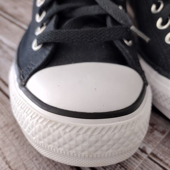 Converse EUC Chuck Taylor All-Star High Street Black/Gray Plaid Sneakers Men's 9 - Picture 4 of 12